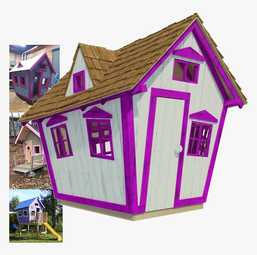Outdoor Playhouse For Kids Crooked House Kids Hd Png Download