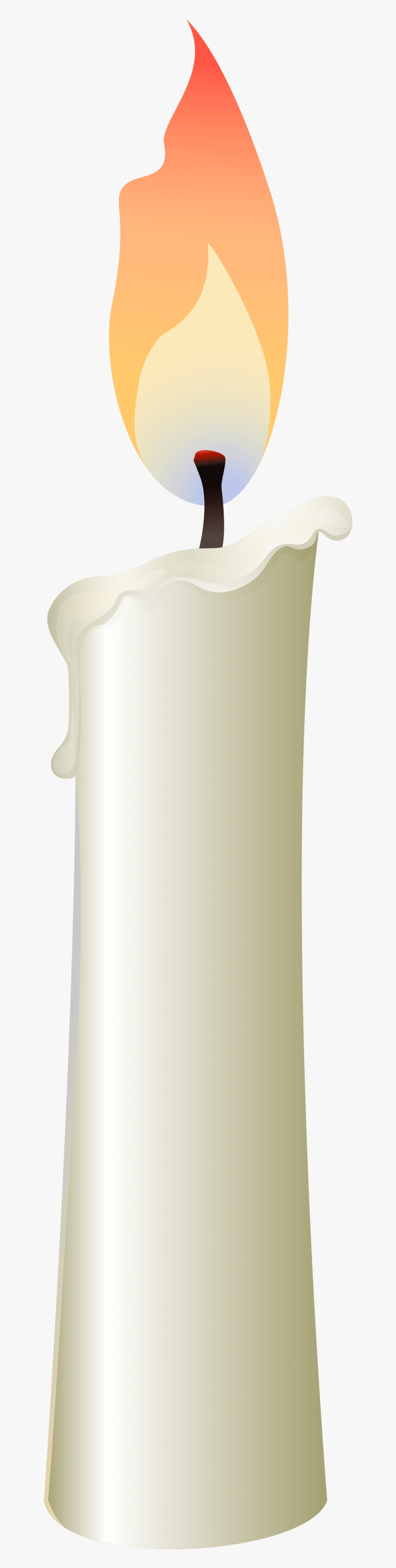 White Candle Png Bougie Dessin Fond Transparent Png Download Kindpng