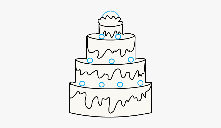 Drawing Cake Base - Birthday Cake, HD Png Download, Free Download