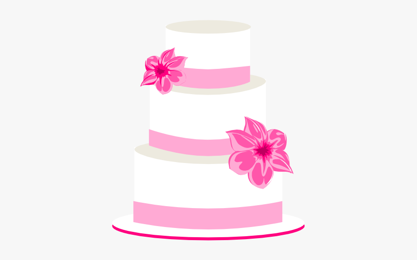 Pink Wedding Cake Clipart, HD Png Download, Free Download