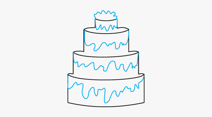 How To Draw Cake - Birthday Cake, HD Png Download, Free Download