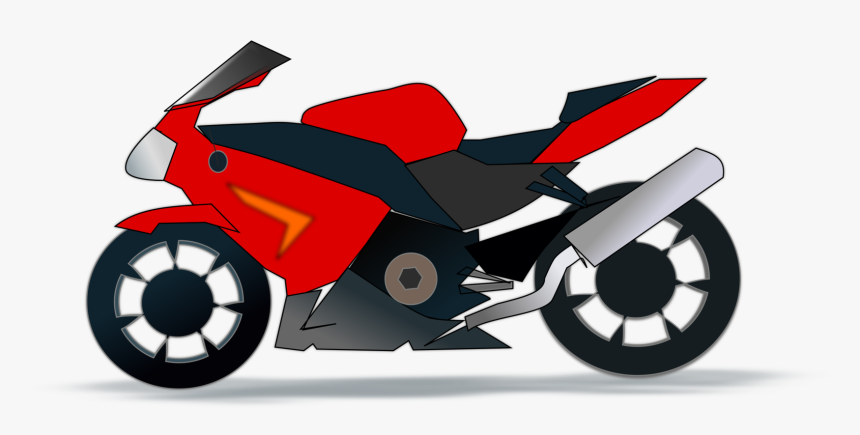 Red Motorcycle Clipart, HD Png Download, Free Download