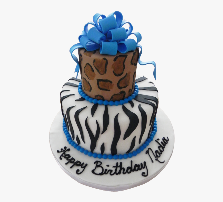 Zebra Bedazzled Cake - Birthday Cake, HD Png Download, Free Download