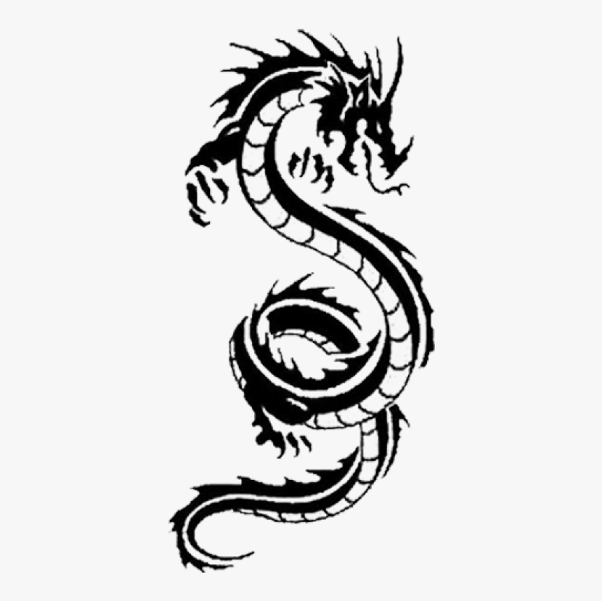 Dragons Black And White, HD Png Download, Free Download