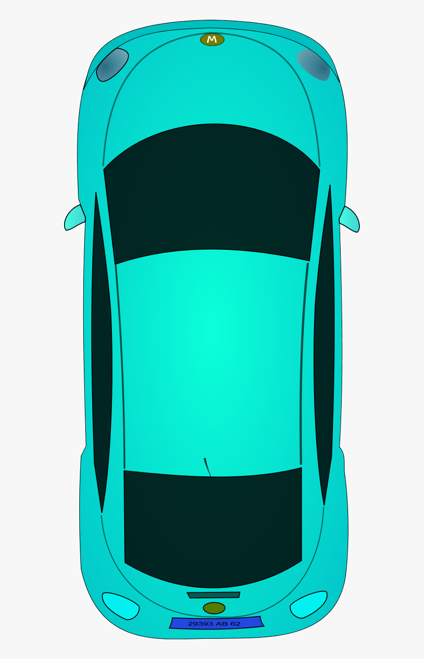 Car Clipart Topview - Car Top View Clipart, HD Png Download, Free Download