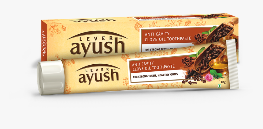 Lever Ayush Anti Cavity Clove Oil Toothpaste 120g, HD Png Download, Free Download