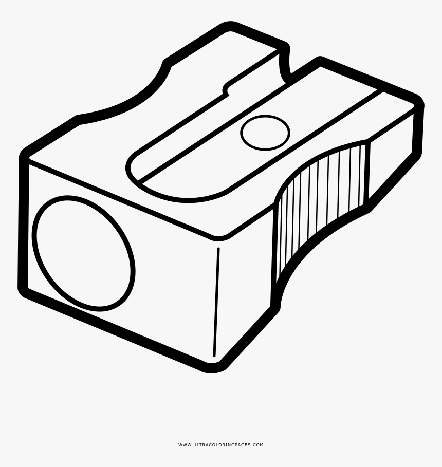 Transparent Pencil Sharpener Png - Dibujo De Un Sacapuntas Para Colorear, Png Download, Free Download