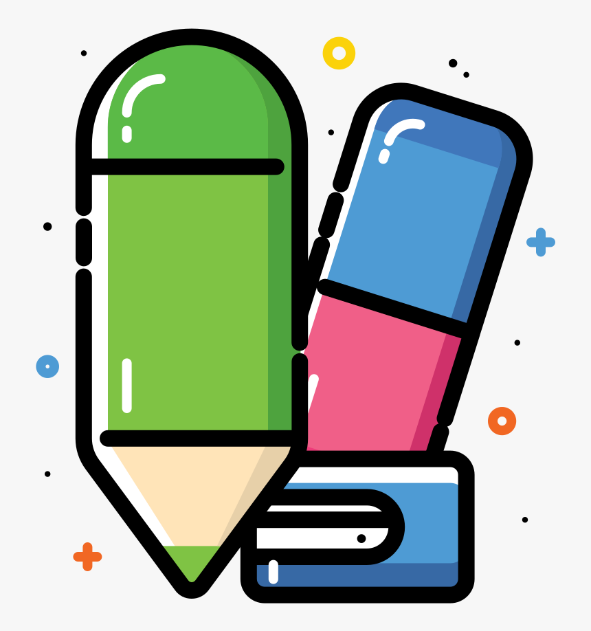 Pen Rubber Sharpener Icon - Pencil Eraser Sharpener Clipart Png, Transparent Png, Free Download