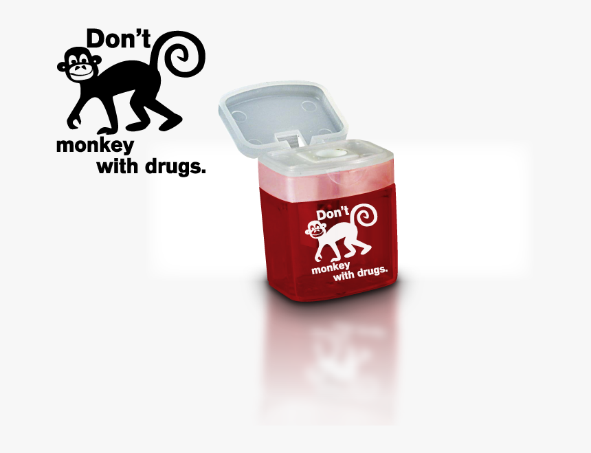 Don"t Monkey With Drugs Main - Bottle, HD Png Download, Free Download