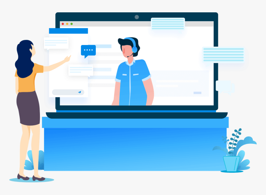 Customer Support Live Chat Software Intercom Zendesk - Cartoon, HD Png Download, Free Download