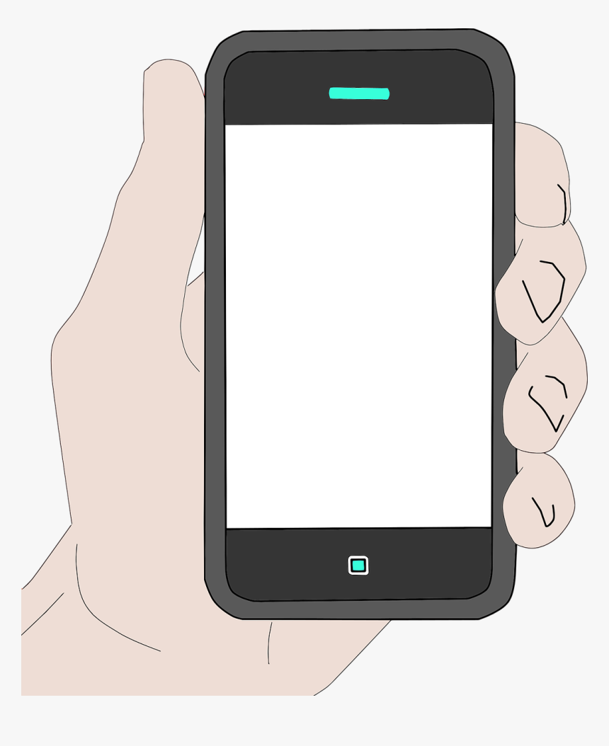 Call Clipart Png - Hand Holding Phone Clipart, Transparent Png, Free Download