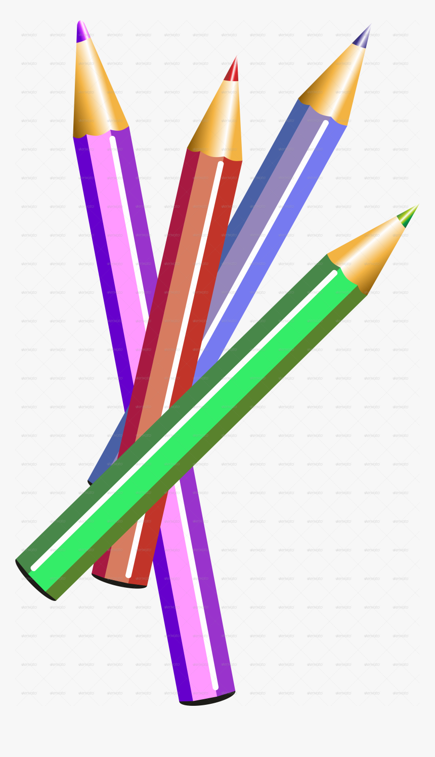 Pencil Cartoon Png - Cartoon Colored Pencils Png, Transparent Png, Free Download