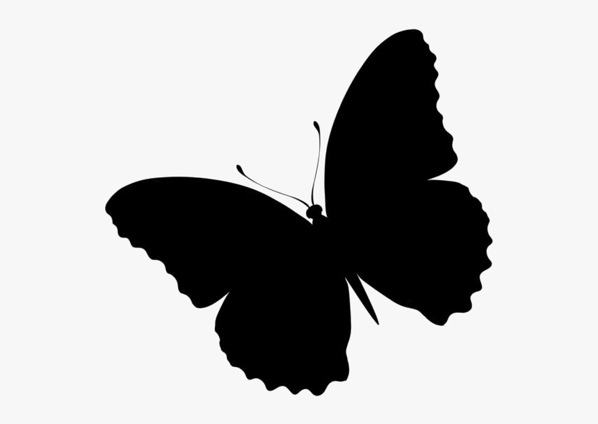 Flying Butterfly Silhouette SVG