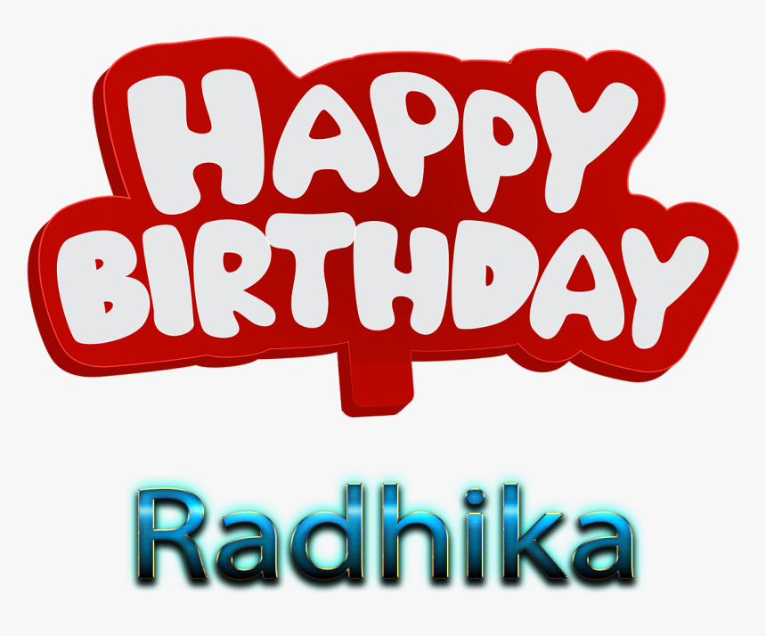 Radhika Name Png Ready-made Logo Effect Images - Happy Birthday Farhan, Transparent Png, Free Download