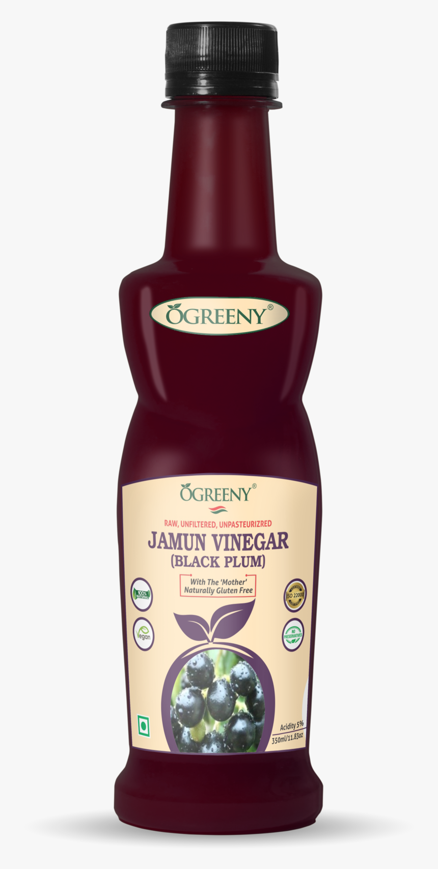 Ogreeny Apple Cider Vinegar With Natural Honey, HD Png Download, Free Download