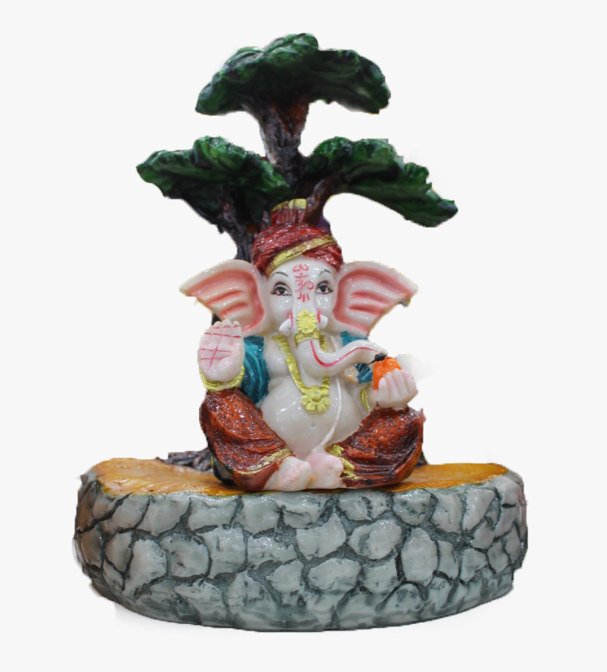 Ganpati With Tree - Garden Gnome, HD Png Download, Free Download