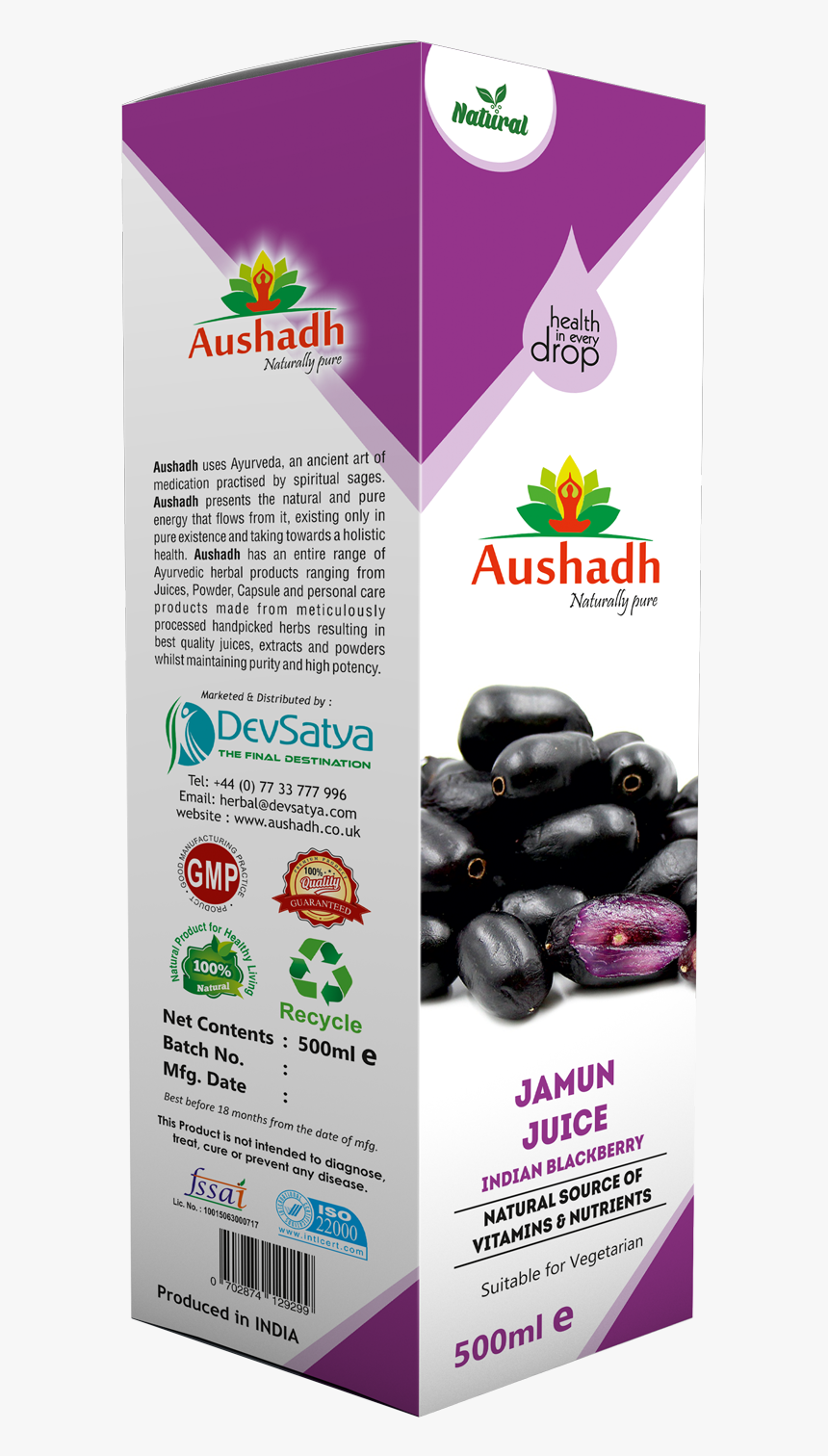 Jamun Juice 500ml - Brochure, HD Png Download, Free Download