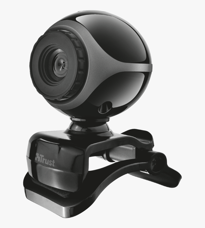 Exis Webcam - Black/silver - Trust Exis Webcam, HD Png Download, Free Download