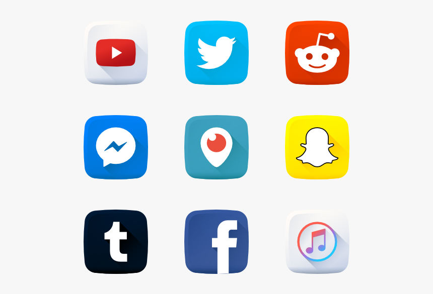 Apps Icons Png - Social Media Apps Logos Png, Transparent Png, Free Download