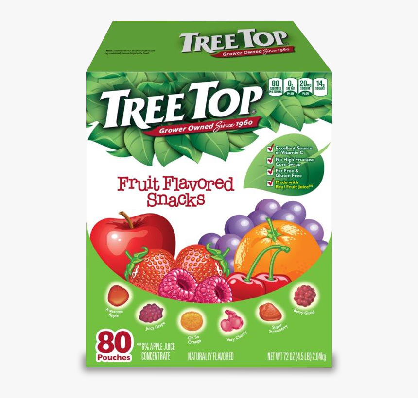 Tree Top Fruit Snacks - Treetop Fruit Flavored Snacks, HD Png Download, Free Download
