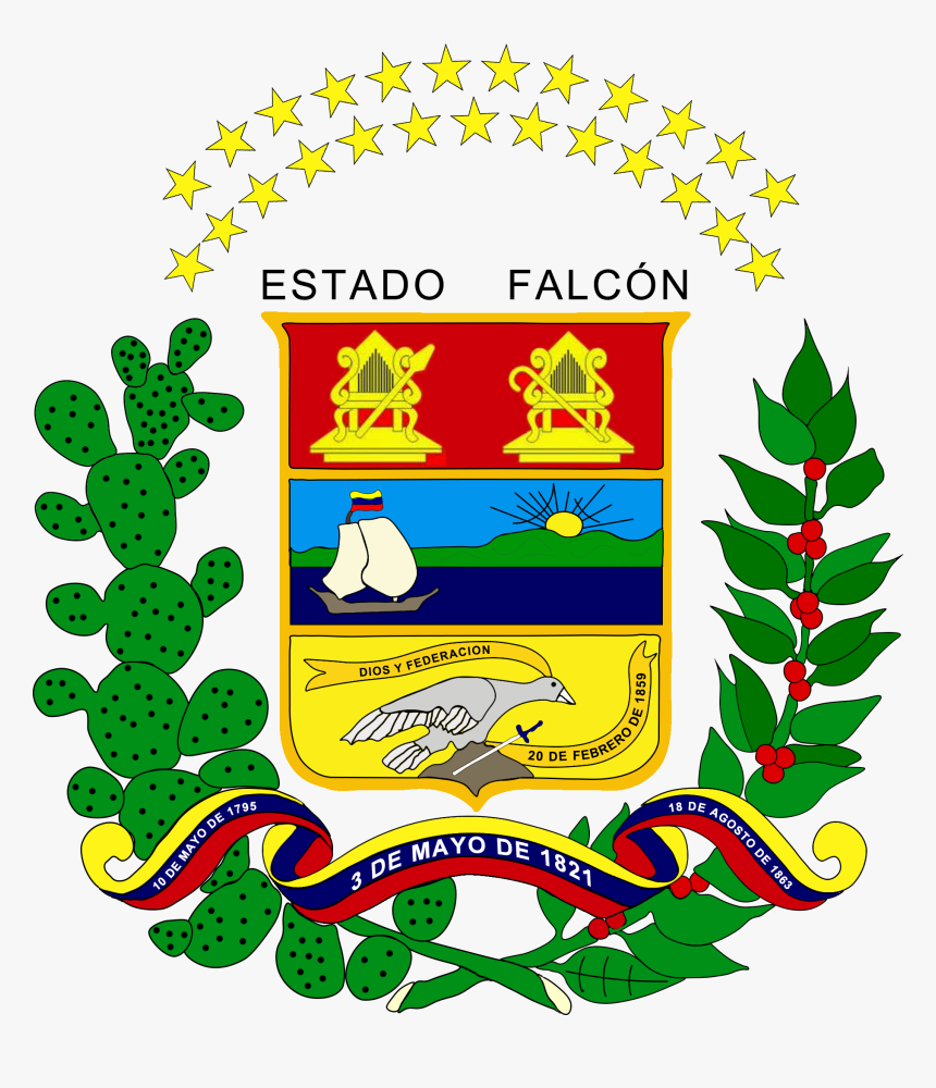 Escudo De Armas De Falcón - Bandera Y Escudo De Falcon, HD Png Download, Free Download