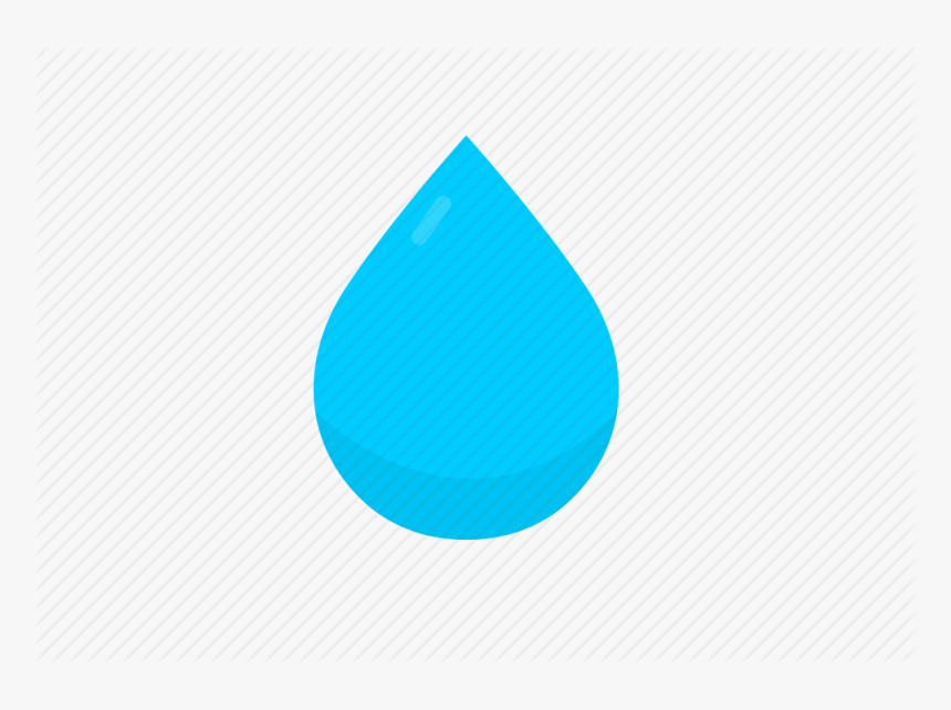 Droplet Free Icons Download - Water Drop Flat Design, HD Png Download, Free Download