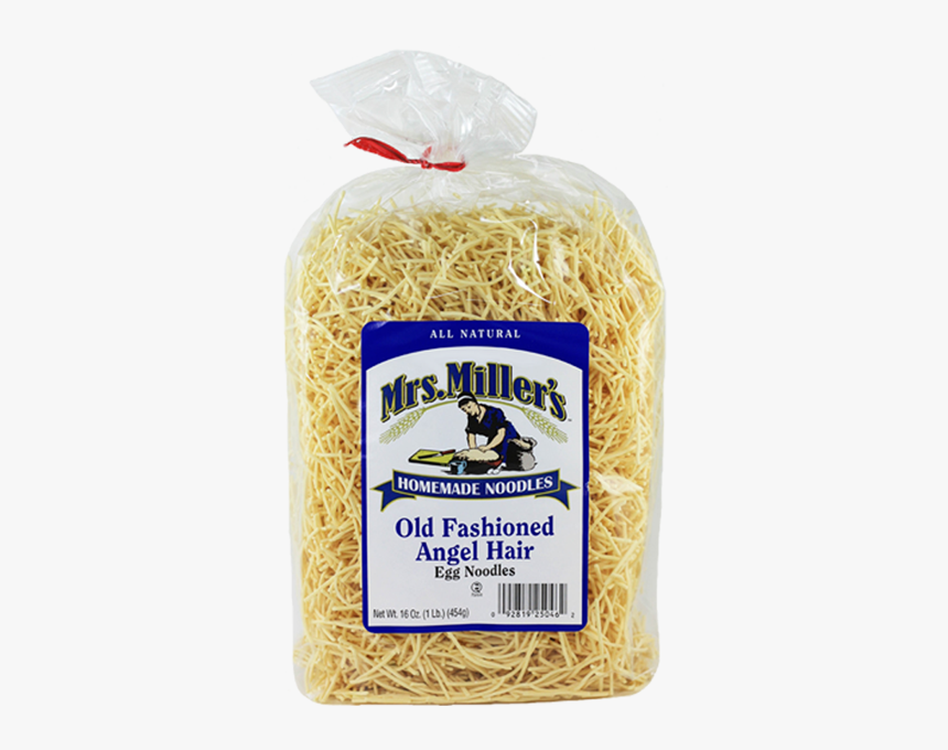 Angel Hair - Web - Mrs Miller's Old Fashioned Medium Egg Noodles, HD Png Download, Free Download