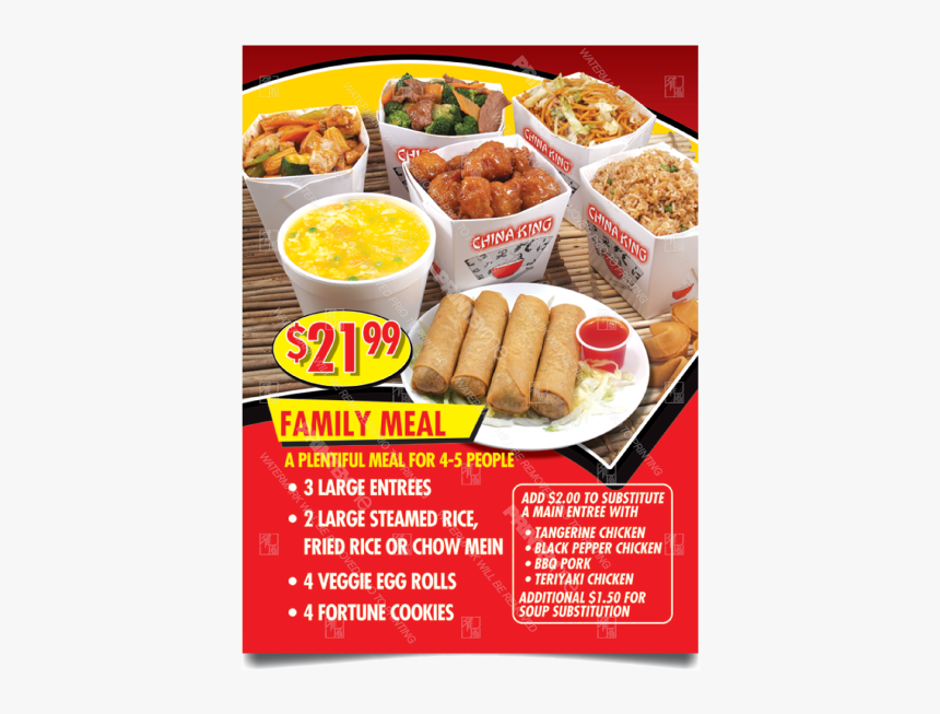 Mc-008 Chinese Food Family Meal Poster - Chinese Food Family Meal Poster, HD Png Download, Free Download