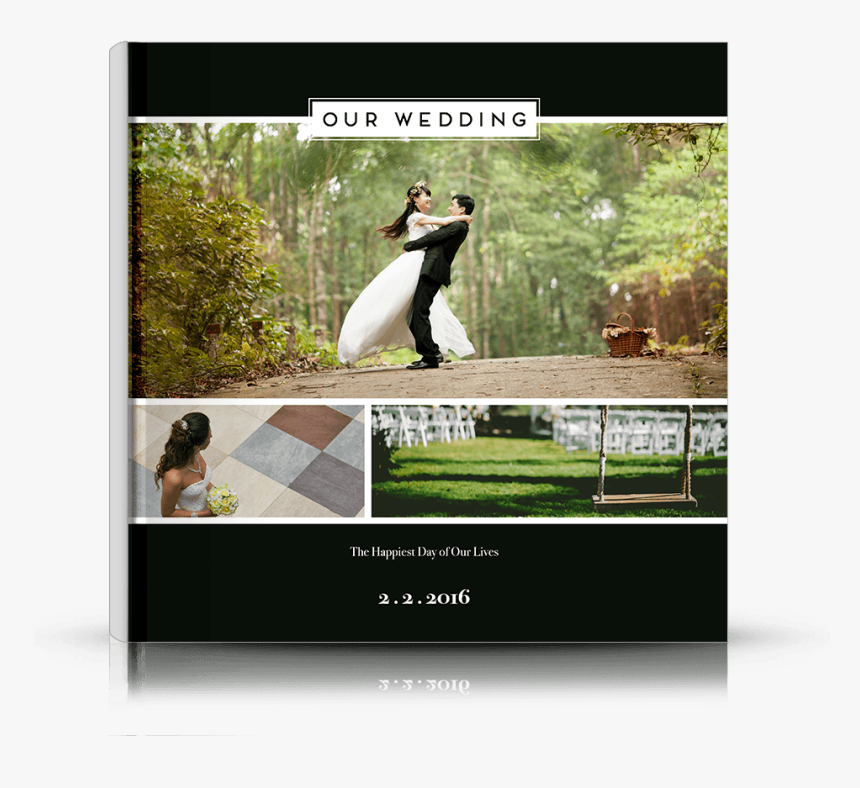 Front Photo Book Cover Designed For Engagements And - Wedding Photo Book Covers, HD Png Download, Free Download