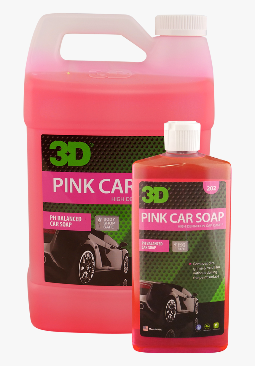 3d Car Care 3d Pink Car Soap , Png Download - 3d Car Care Products, Transparent Png, Free Download