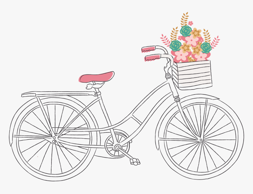 Clip Art Bicicleta Desenho Retro Png - Bike Vintage Vector Png, Transparent Png, Free Download