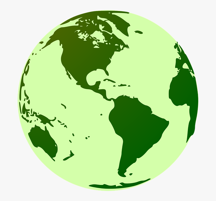 Globe, Earth, Green, World, World Map, International - Clipart Globe, HD Png Download, Free Download