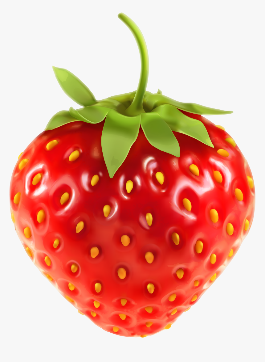 Strawberries Clipart Strawberry Slice - Transparent Background Strawberry Clipart, HD Png Download, Free Download