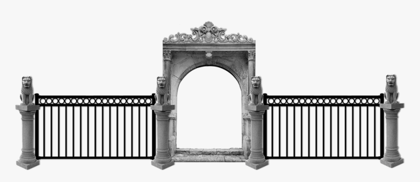 Gate, Fence, Entrance, Entry, Arch, Columns, Capitals - Entry Gate Png, Transparent Png, Free Download