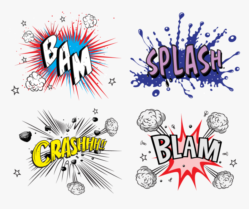 Comic Book Onomatopoeia, HD Png Download, Free Download