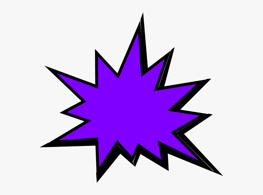 Purple Comic Pow Clip Art - Clip Art Pow, HD Png Download, Free Download