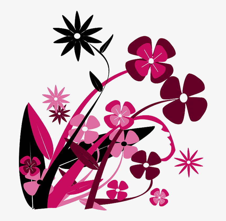 Efeito Floral Em Png - Red Flower Vector Png, Transparent Png, Free Download