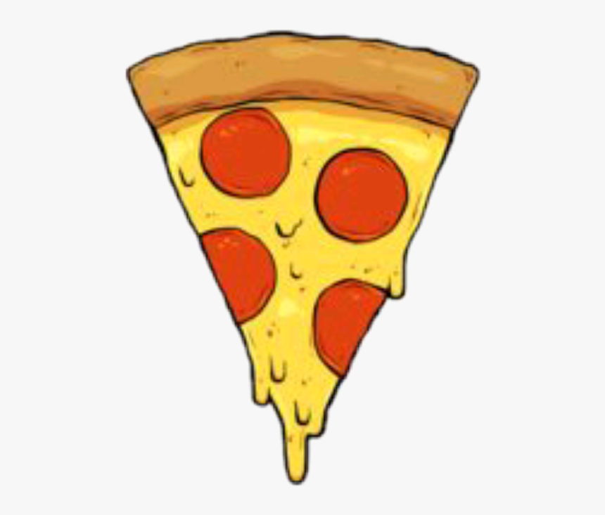 Pizza Tumblr - Cartoon Pizza Slice Png, Transparent Png - kindpng