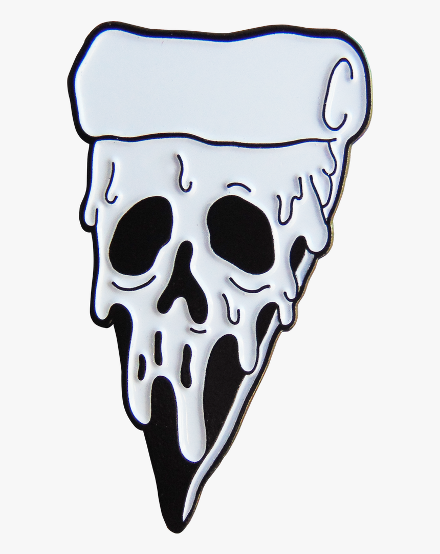 Clip Art Collection Of Free Drawing - Pizza Skull Tattoo, HD Png Download, Free Download