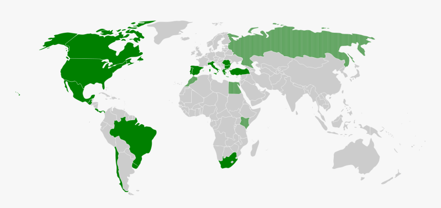 Enel Green Power - Map Of The World 1861, HD Png Download, Free Download