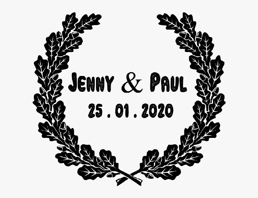 Oak Leaves Wedding Stamp - Oak Leaf Cluster Vector, HD Png Download, Free Download