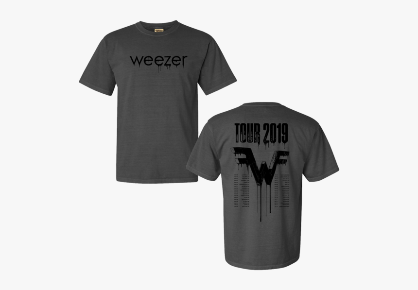 Pigment Drip Tour Tee - Weezer Tour 2019 T Shirt, HD Png Download, Free Download