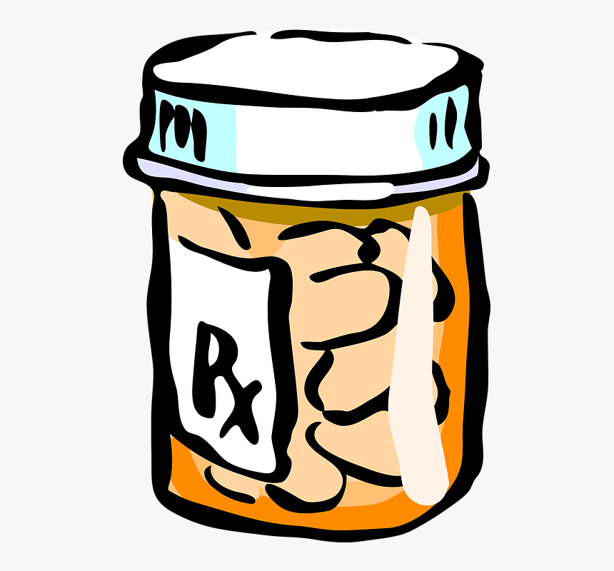 Pastillas, Medicina, Médica, Tarro - Transparent Background Pill Bottle Clipart, HD Png Download, Free Download