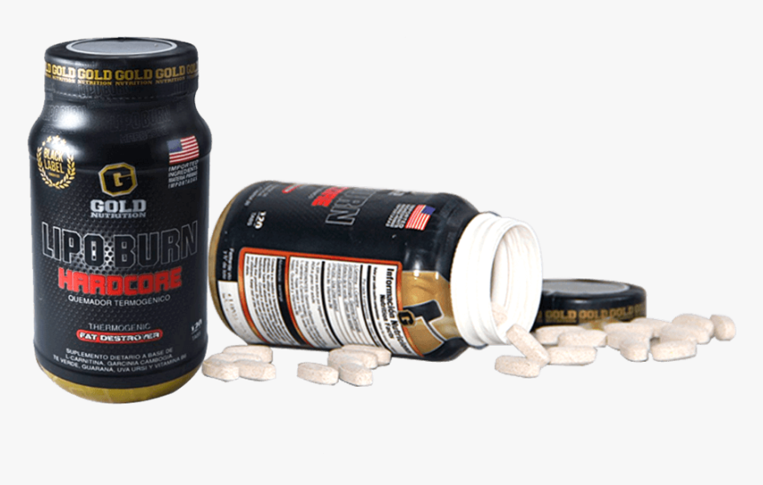 Lipo Burn Hardcore Gold Nutrition Medidor Pastillas - Energy Shot, HD Png Download, Free Download