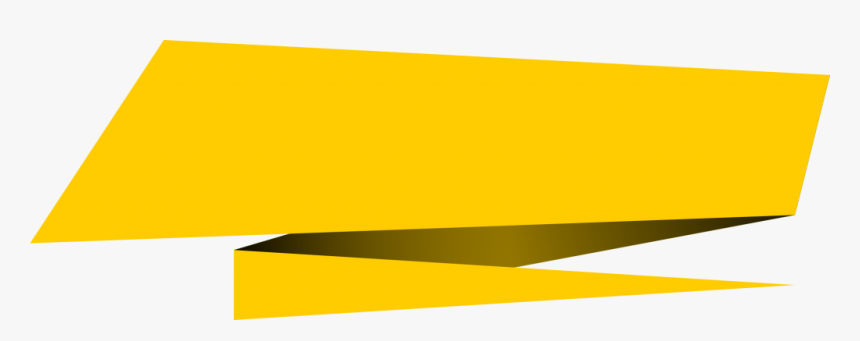 Yellow Banner Png - Yellow Vector Png, Transparent Png, Free Download