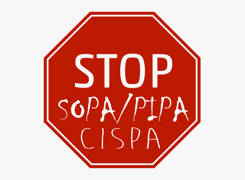Stop Sopa Pipa Cispa B 555px - Traffic Sign, HD Png Download, Free Download