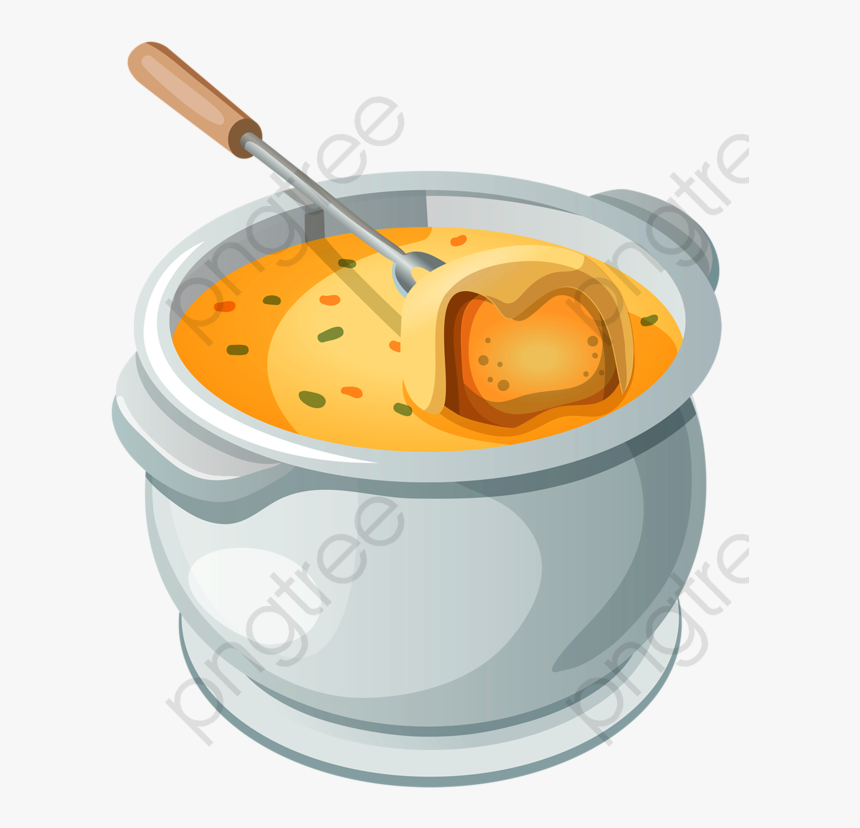 Sopa De Dibujos Animados Cuchara Alimentos Sopa Imagen - Dessin Fondue Savoyarde, HD Png Download, Free Download