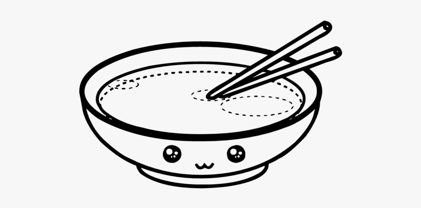 #sopa #kawaii #doodle #freetoedit - Cute Kawaii Foods Coloring Page, HD Png Download, Free Download