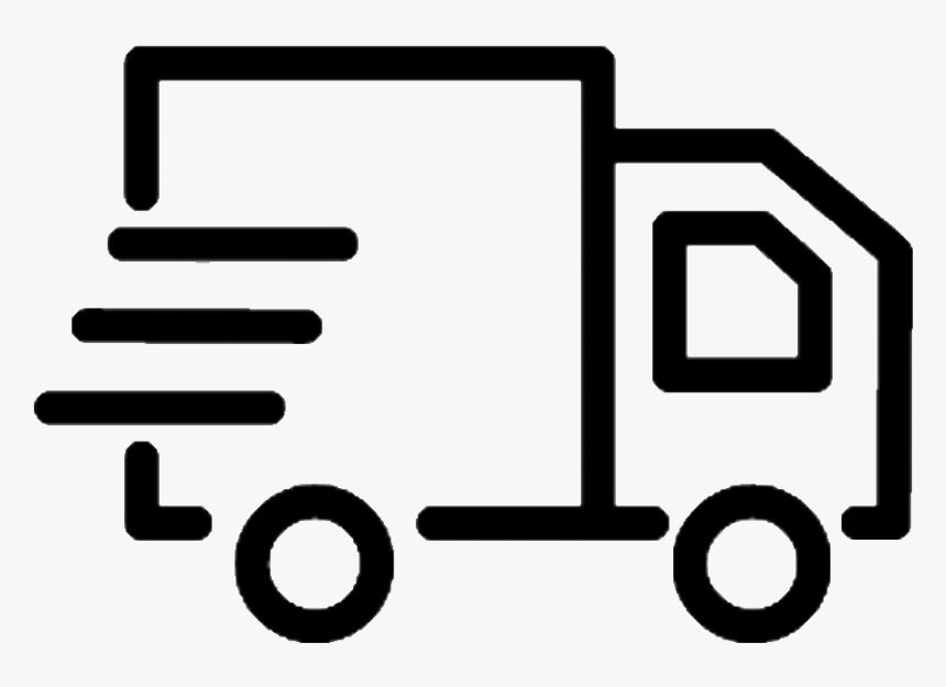 Delivery Truck Png Black And White, Transparent Png, Free Download