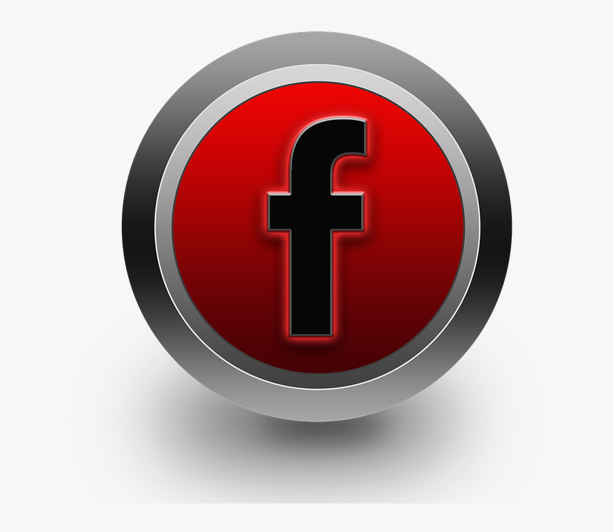 Transparent Red Facebook Icon , Png Download - Facebook Red Icon No Background, Png Download, Free Download